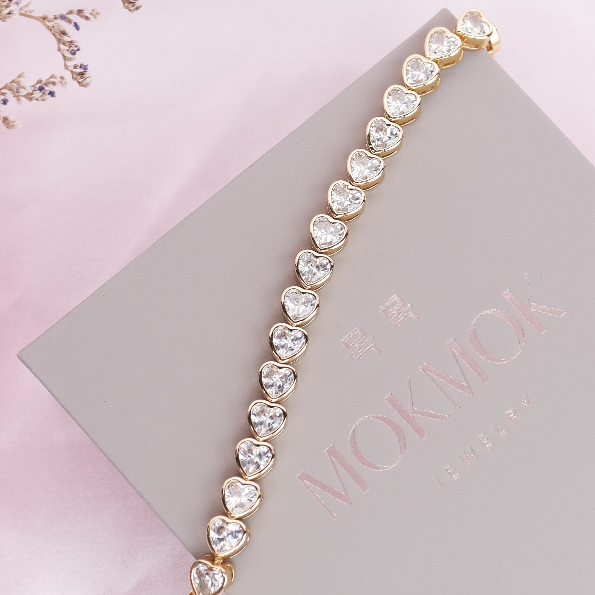 LIMITED EDITION Heart Diamond 5mm Tennis Bracelet