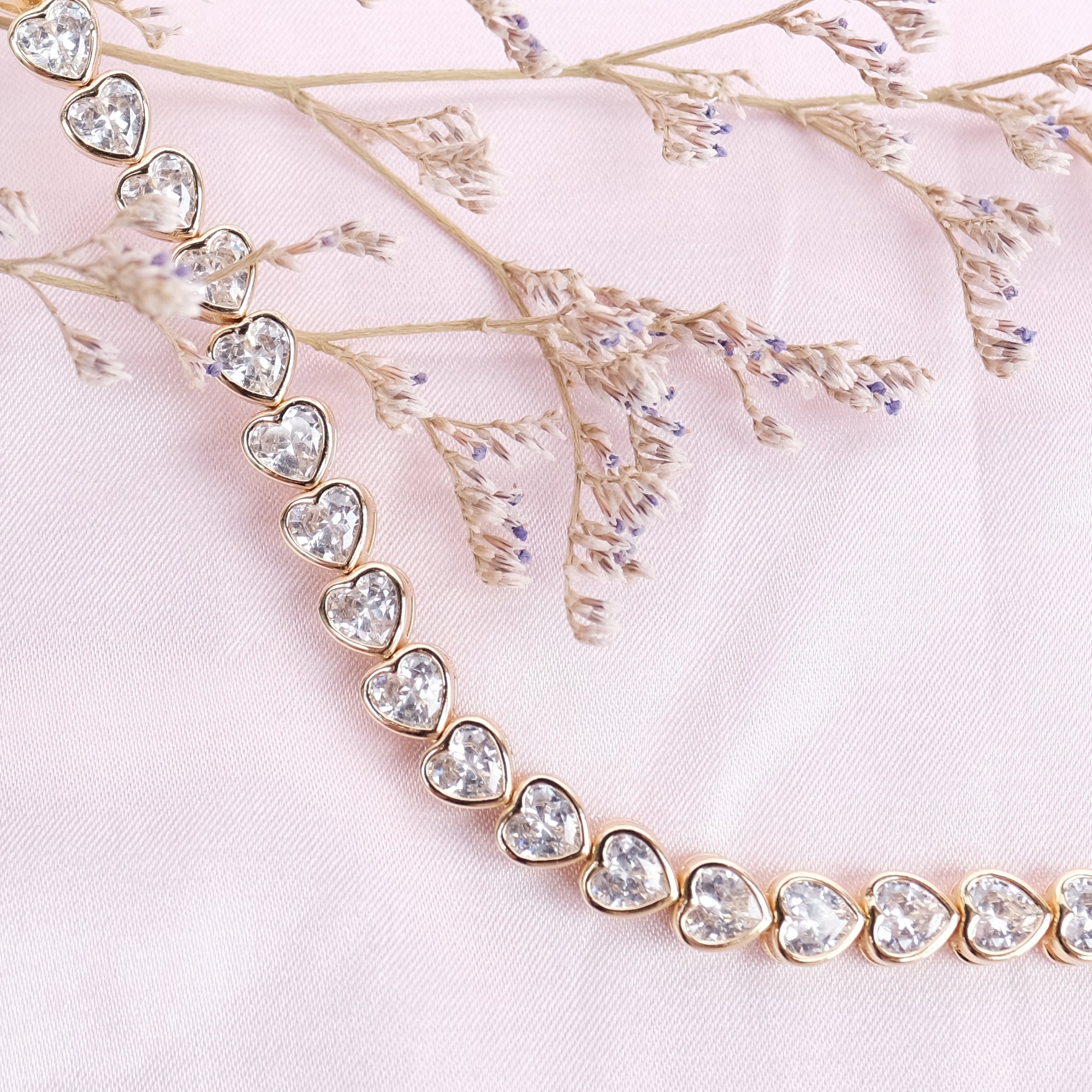 LIMITED EDITION Heart Diamond 5mm Tennis Bracelet