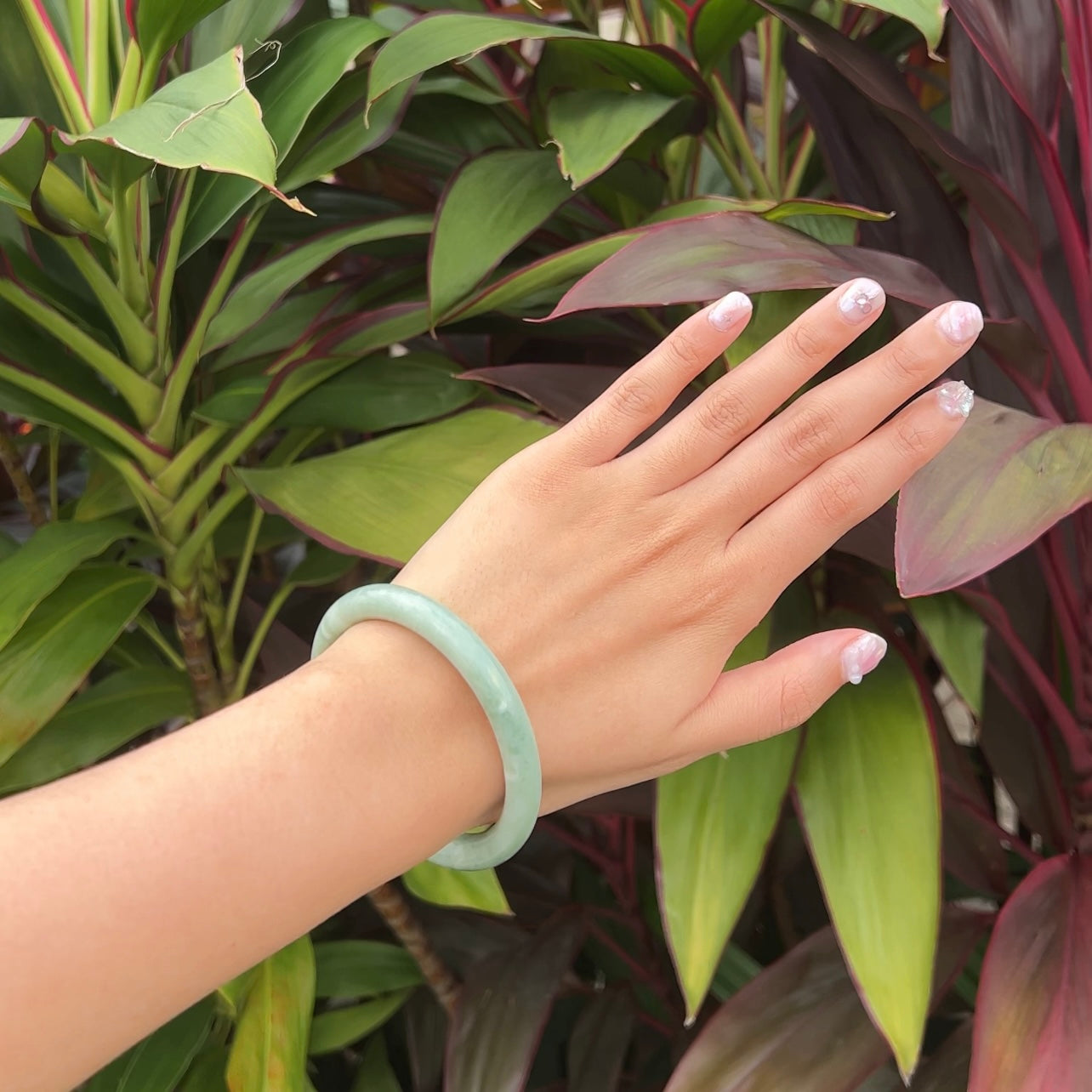 Green Jade Prosperity Bangle + Free jade ring