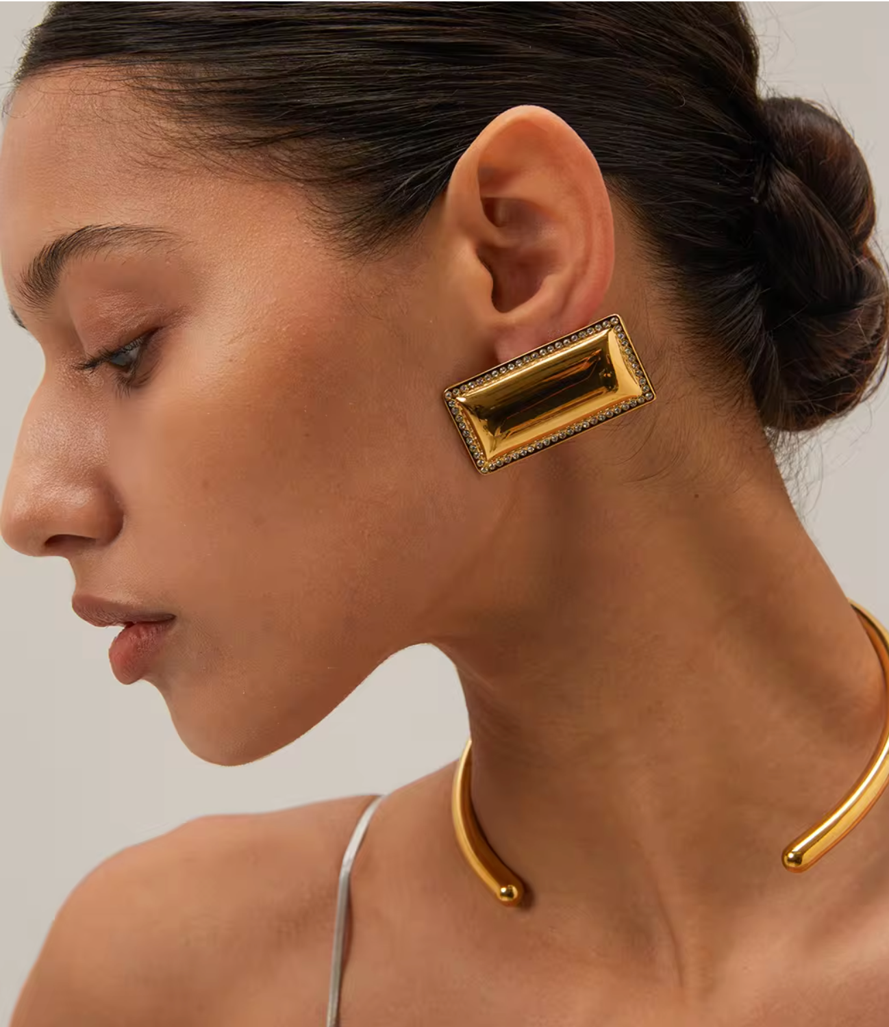 Chunky Rectangle Earrings