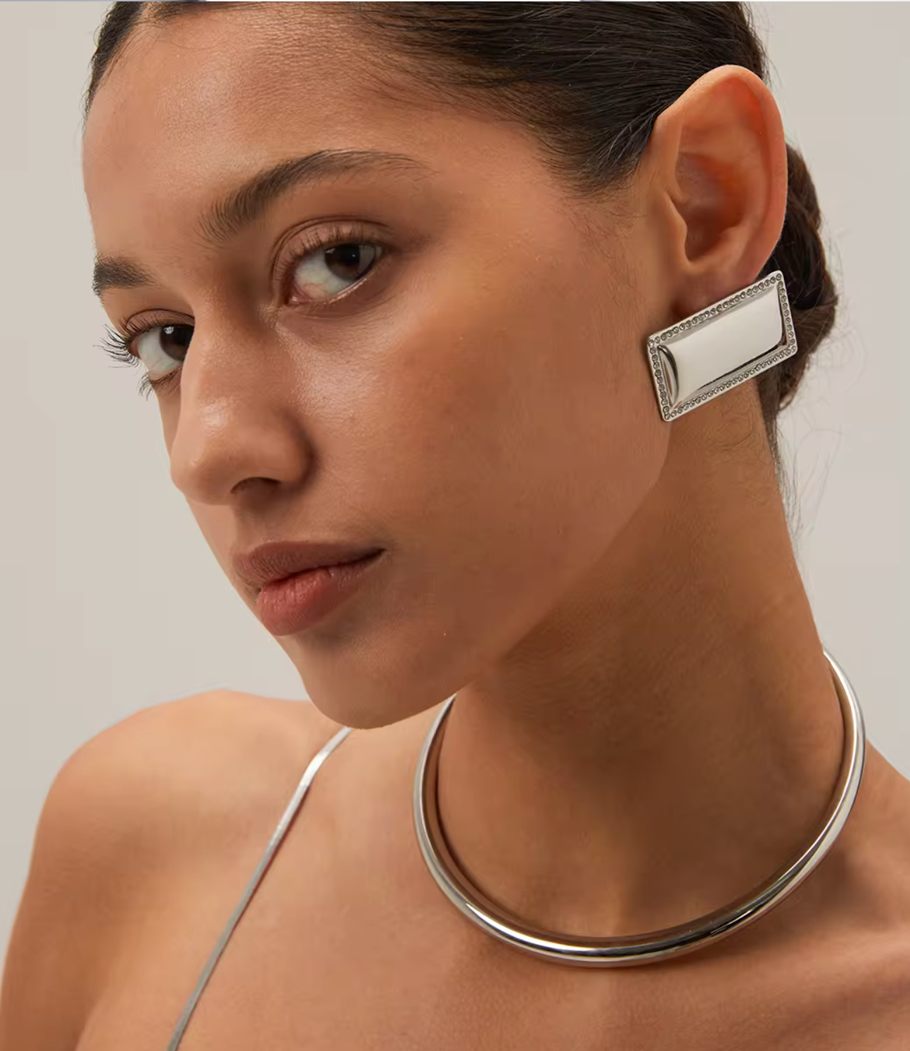 Chunky Rectangle Earrings