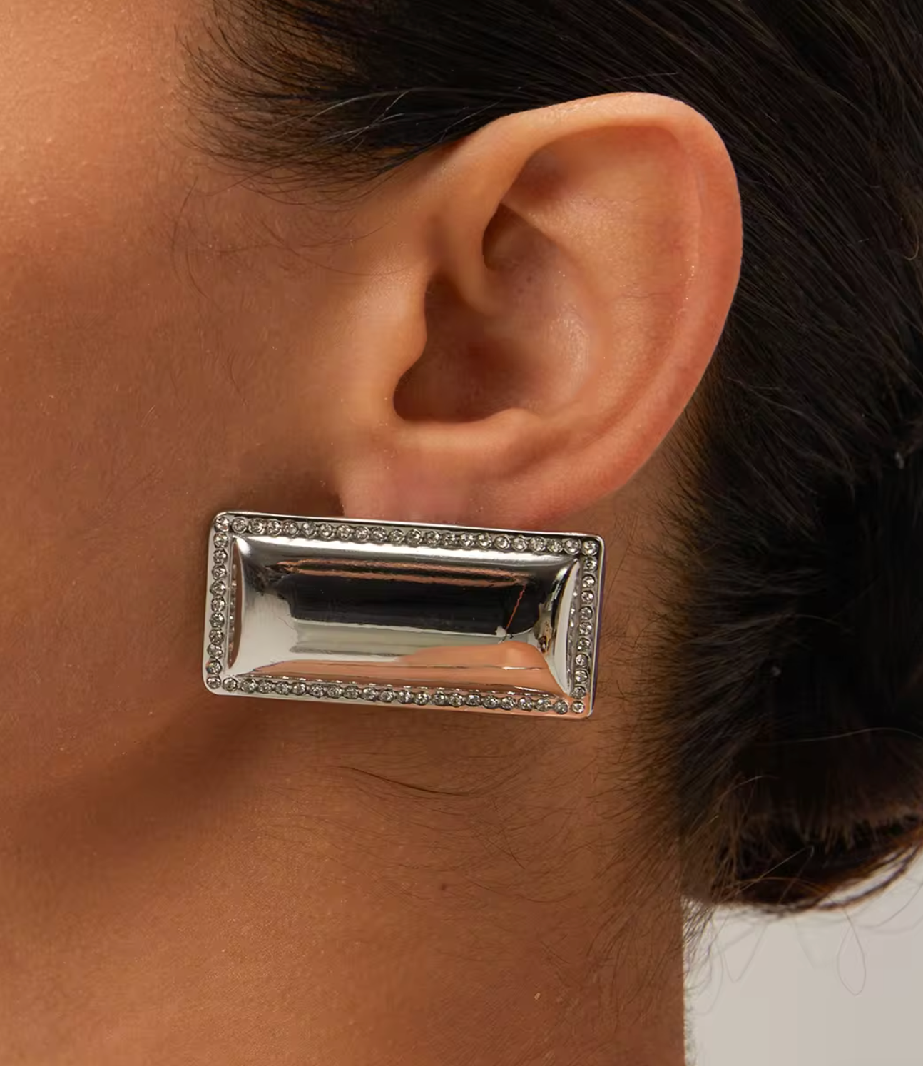 Chunky Rectangle Earrings