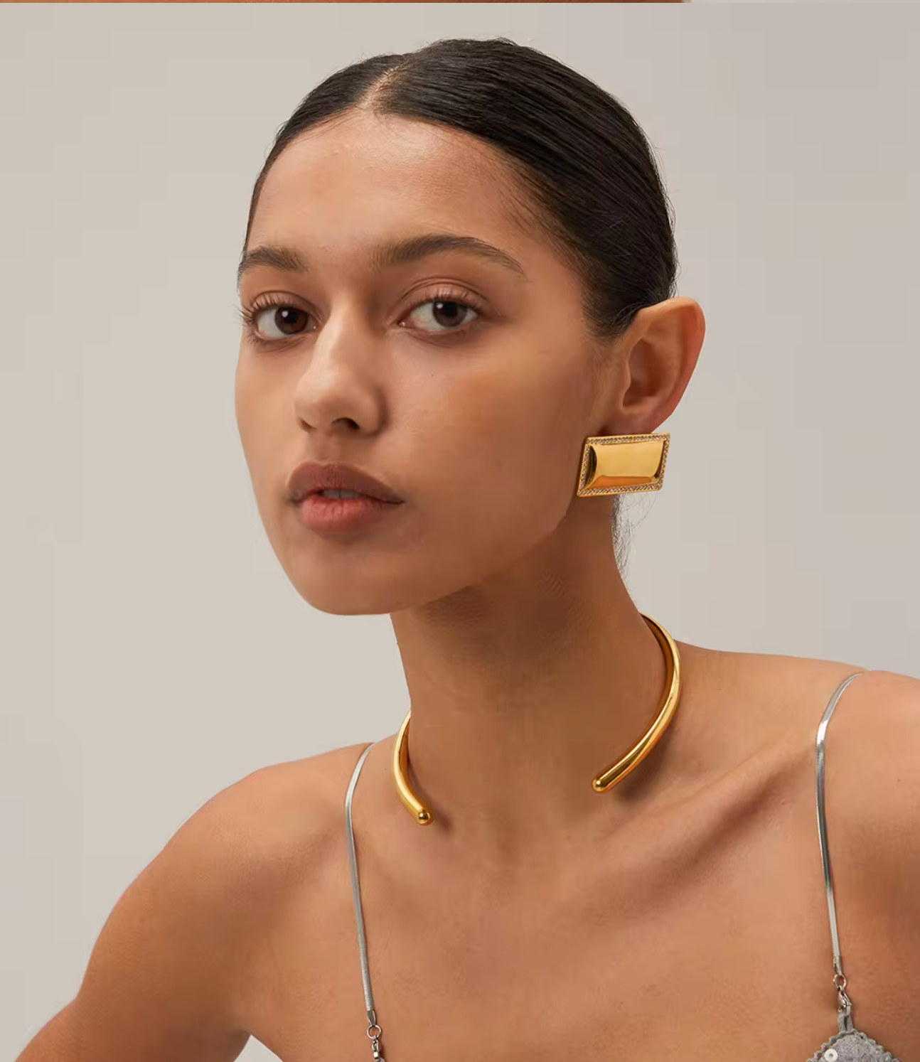 Chunky Rectangle Earrings