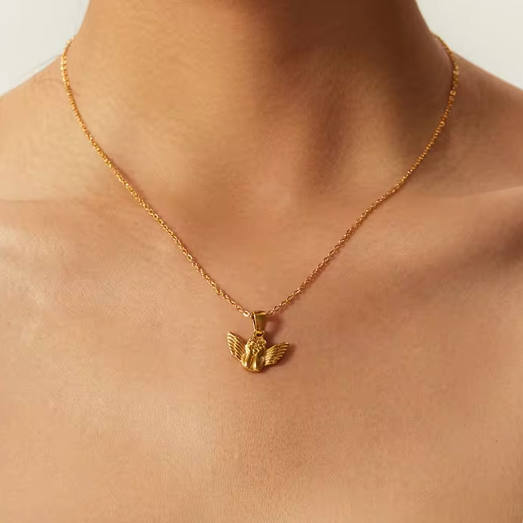 Angel Necklace + Free Ring