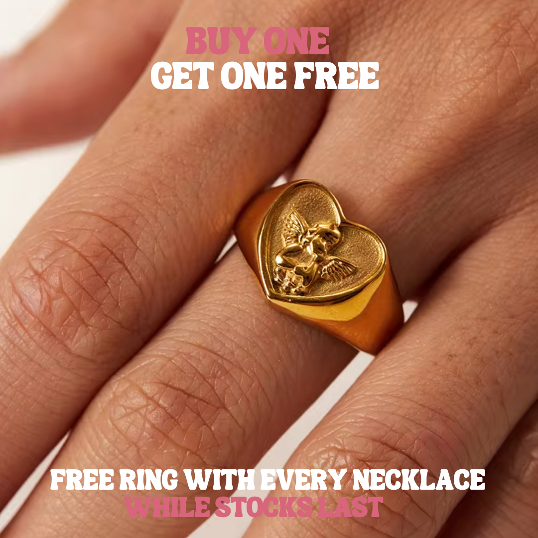 Angel Necklace + Free Ring