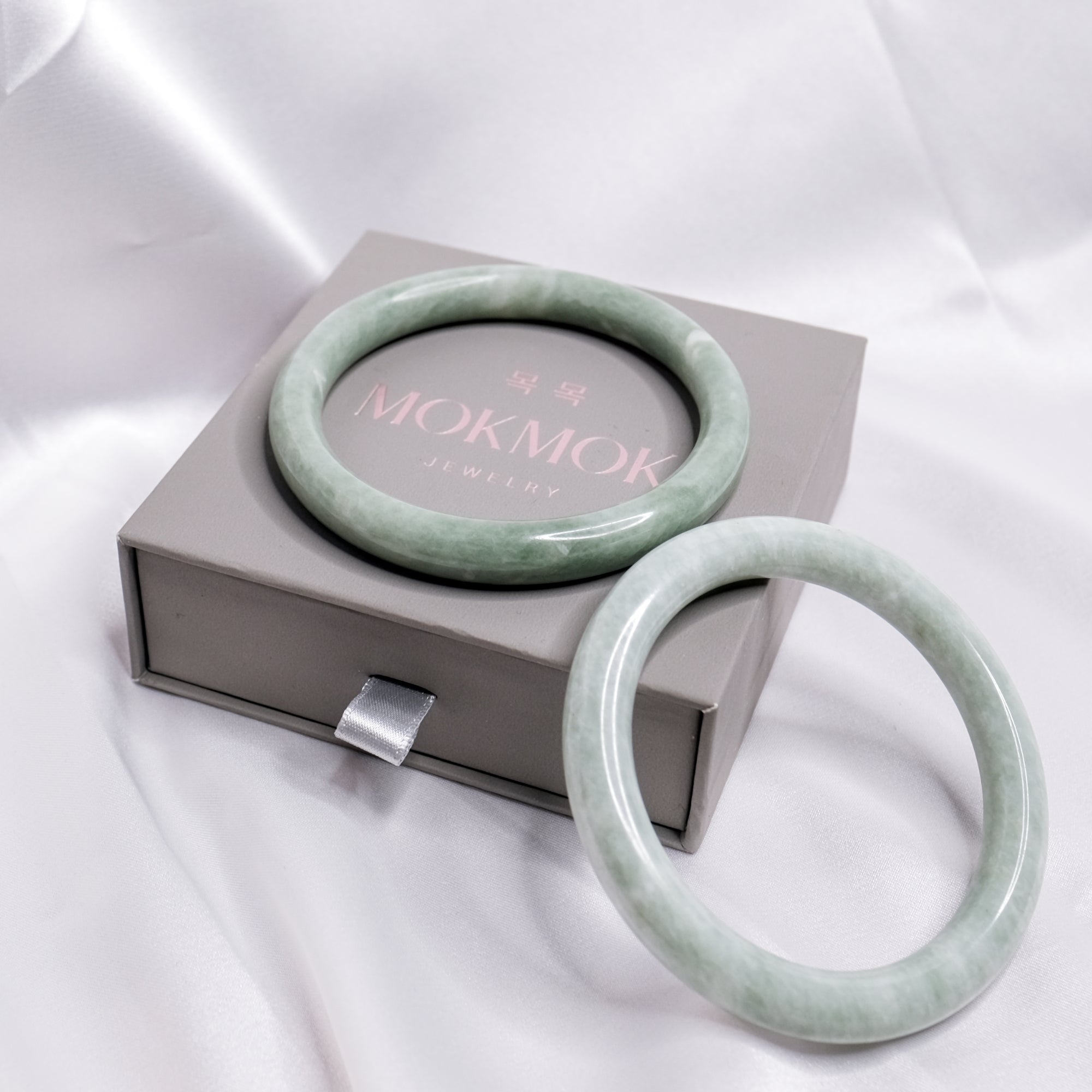 Green Jade Prosperity Bangle + Free jade ring