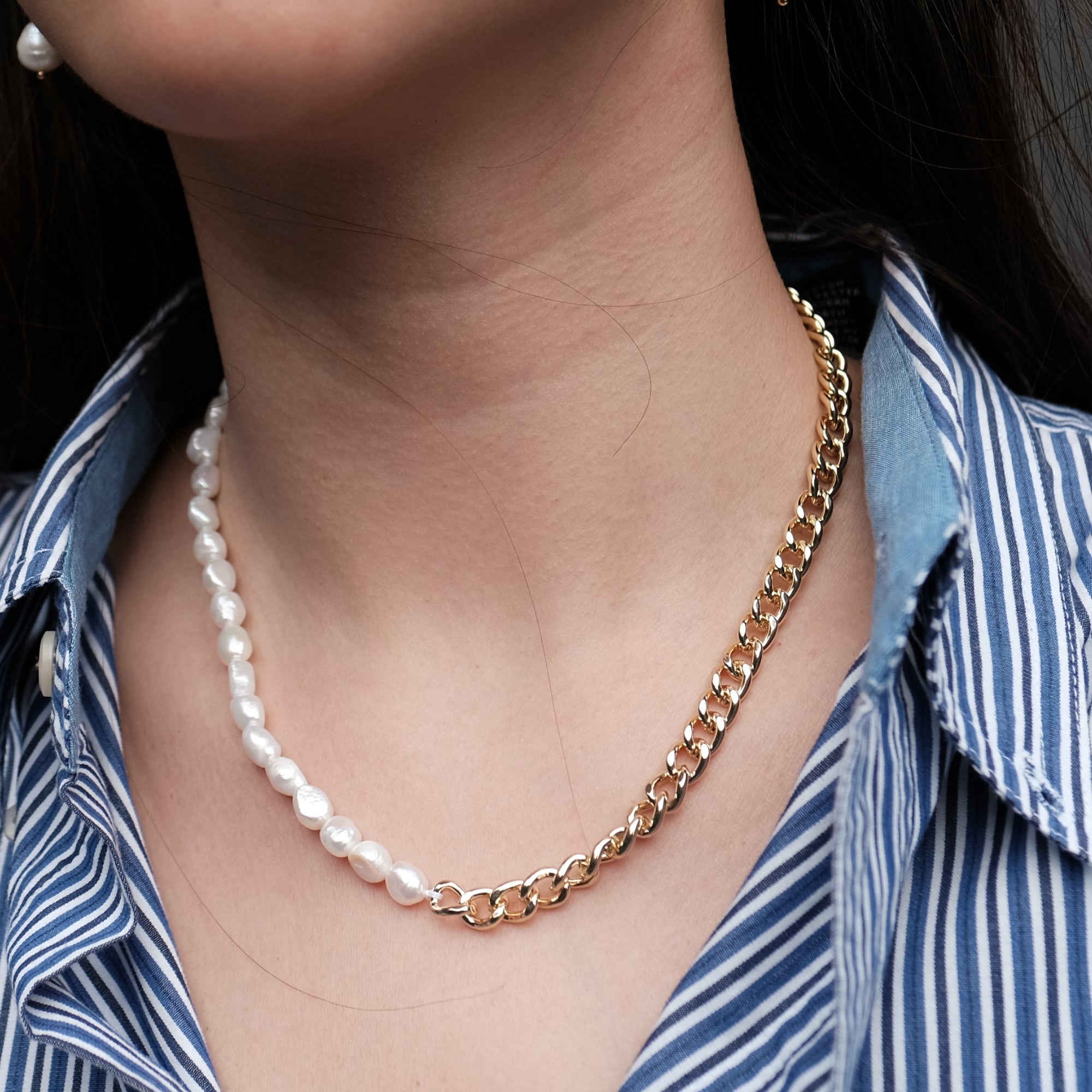 50/50 River Pearl San Marco Chain Choker
