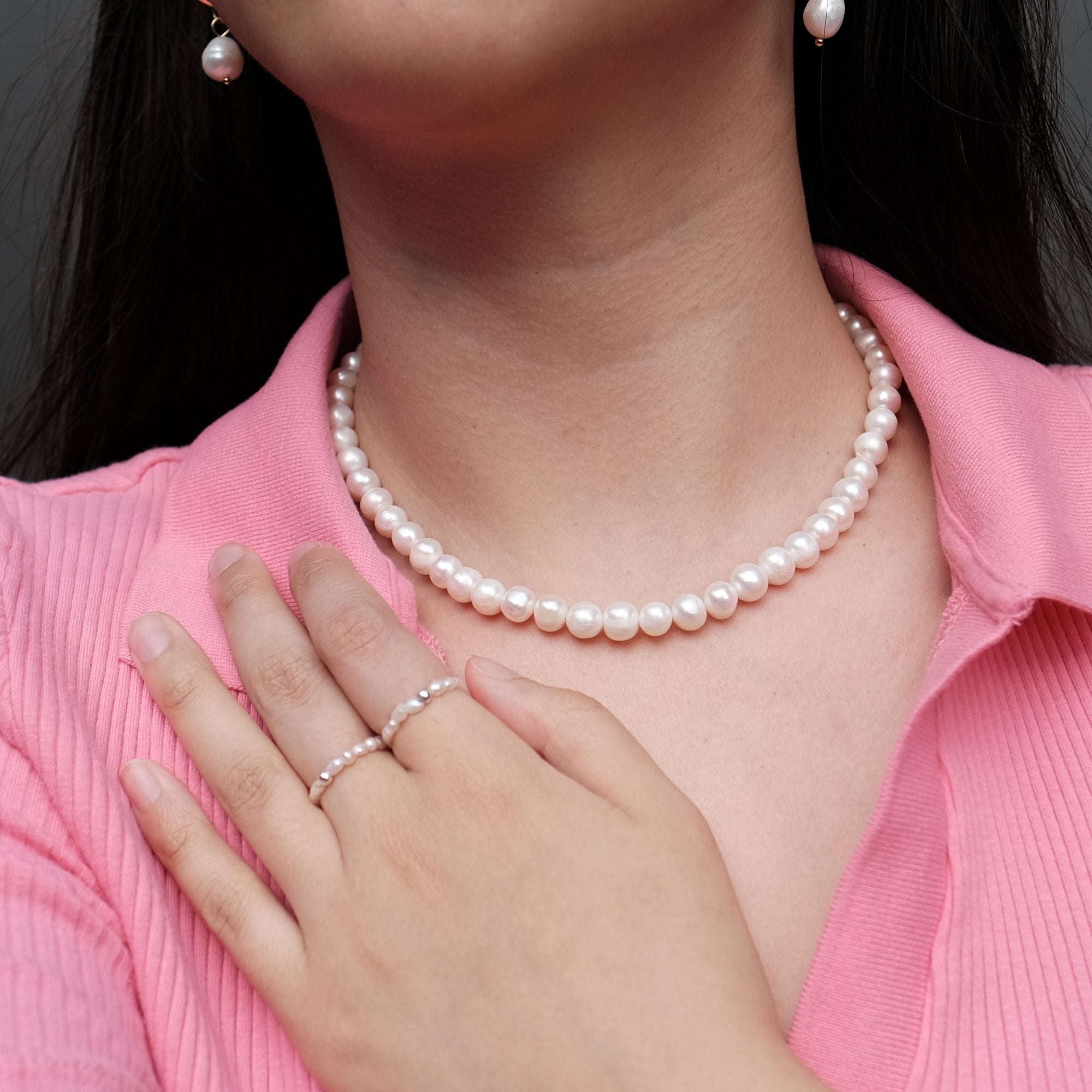 Marilyn Full Pearl Necklace