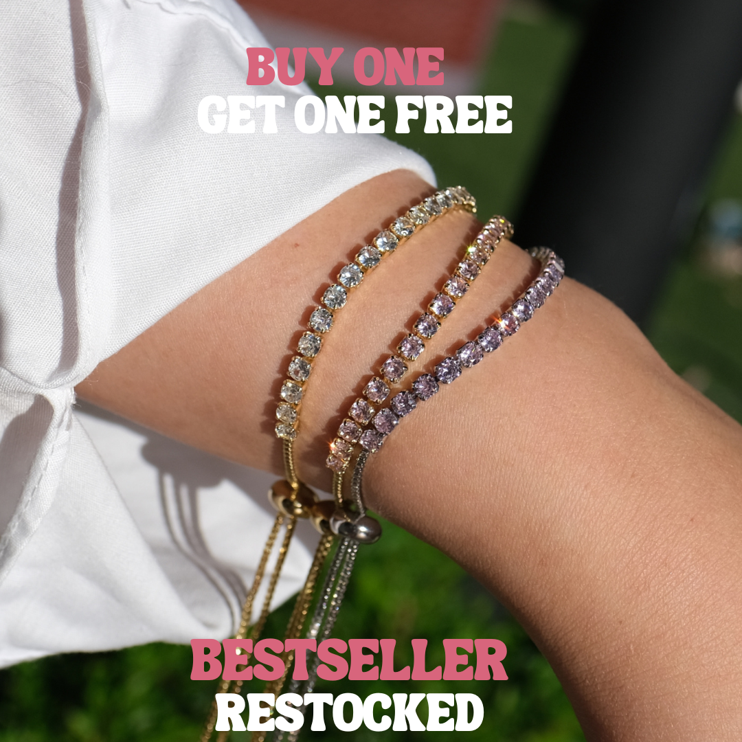 Buy 1 Get 1 Free Tennis Bracelet Promotion