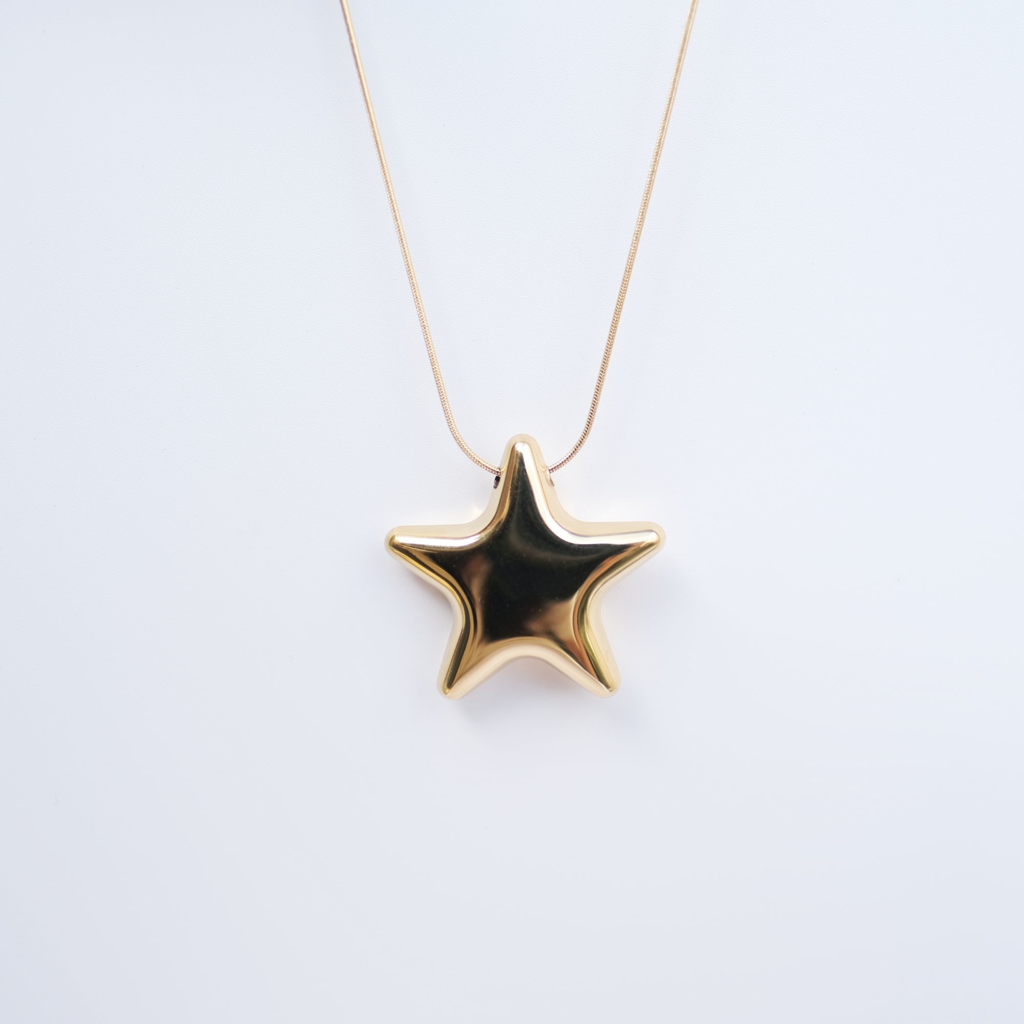 18k Gold Star Statement Necklace