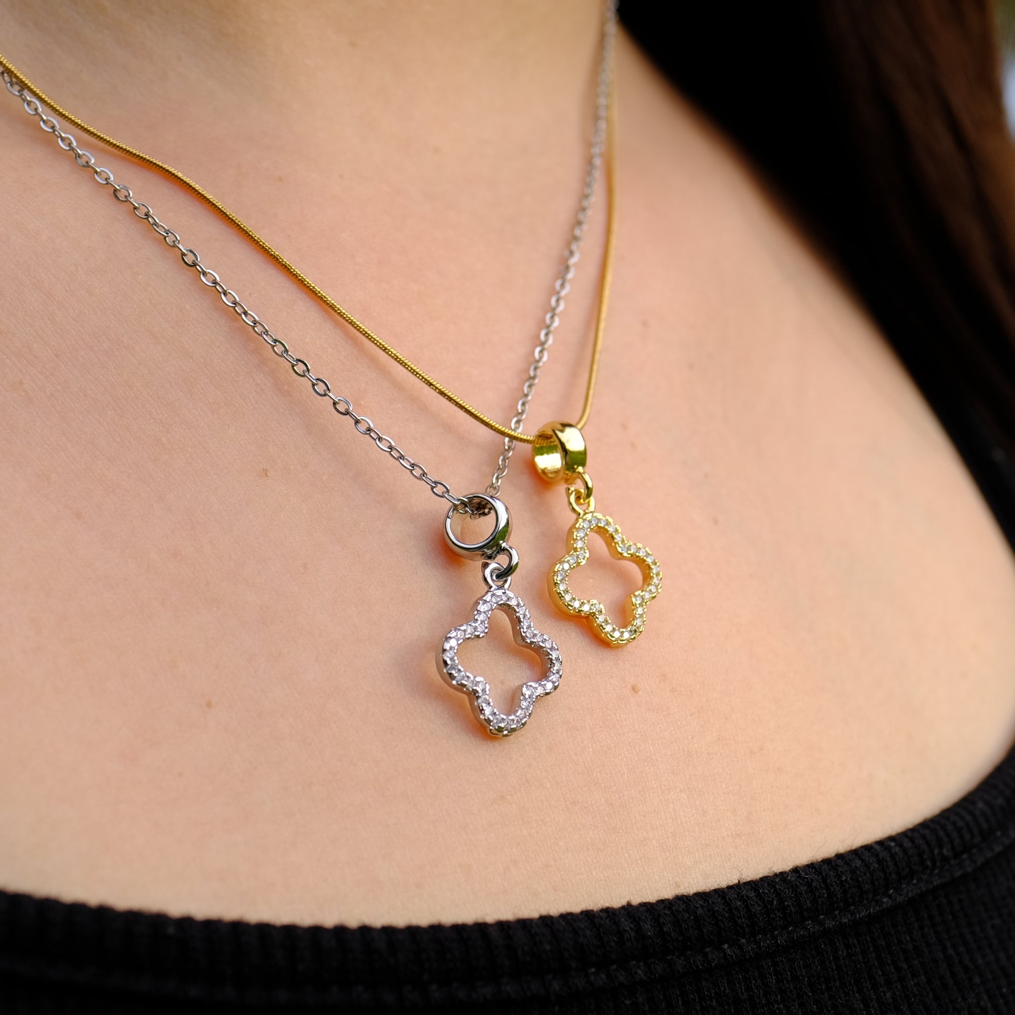 Clover Necklace - Gold and silver available