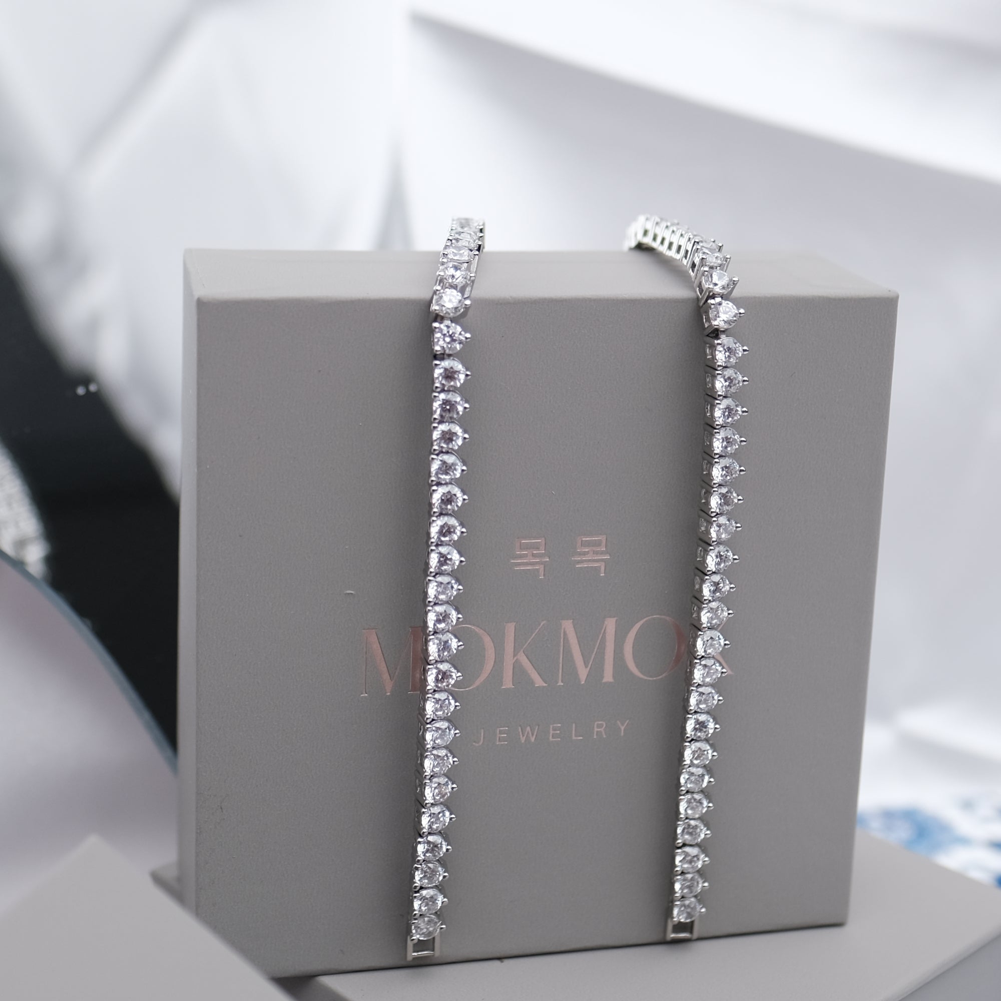 Signature Tennis Bracelet 18cm - in Gold & Silver available