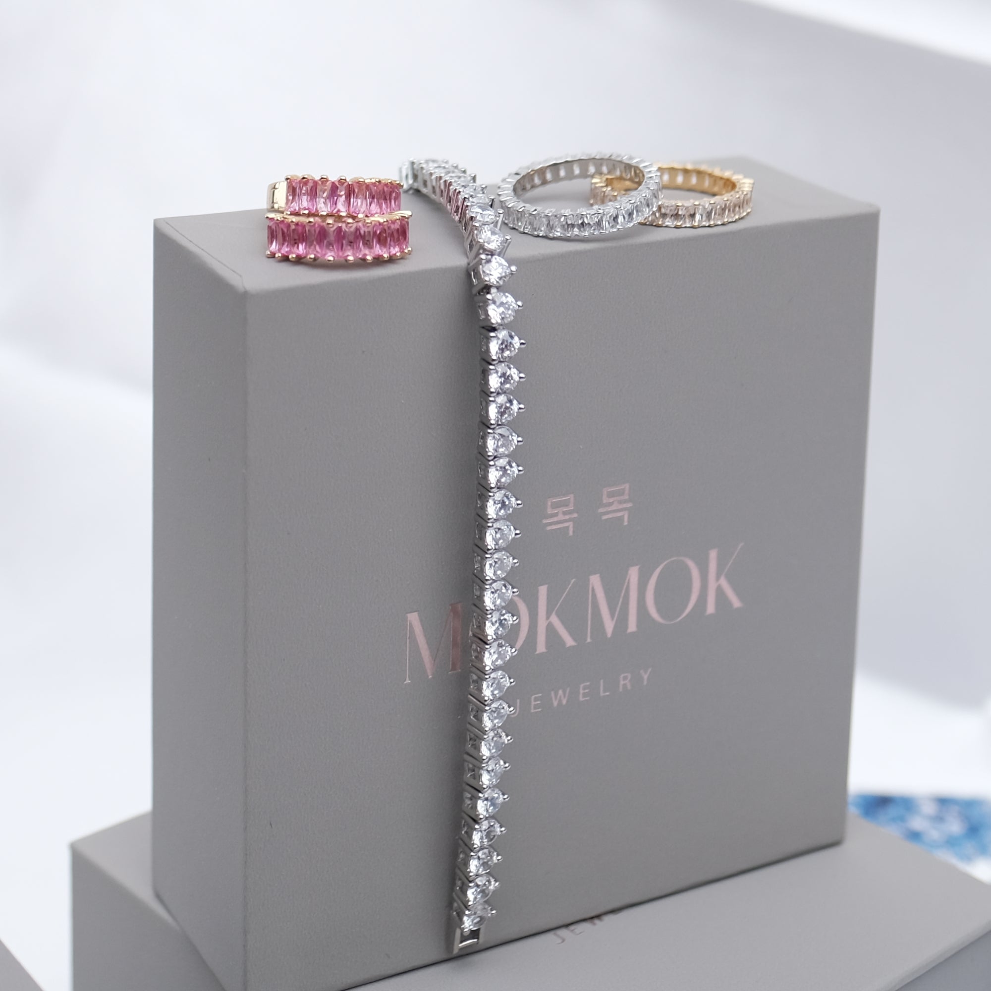 Signature Tennis Bracelet 18cm - in Gold & Silver available